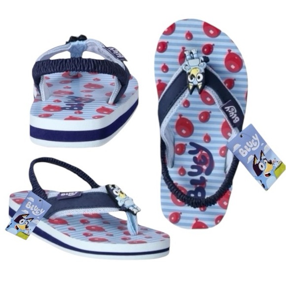 Bluey Other - Bluey Flip Flops With Heel Strap